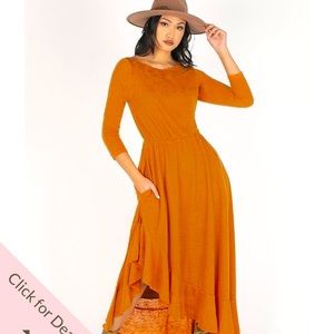 Joyfolie orange dress